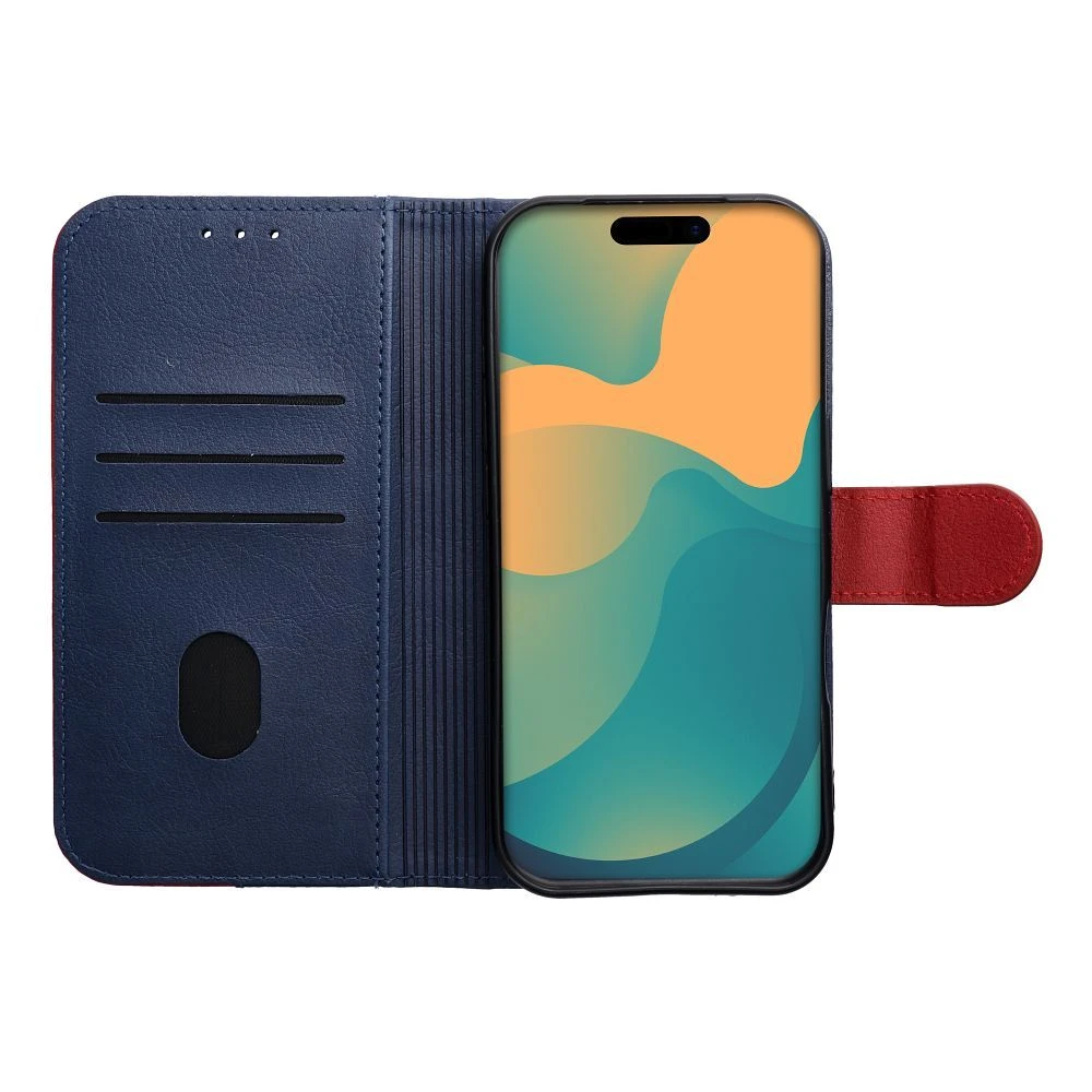Split Book case for IPHONE 17 PRO MAX navy red