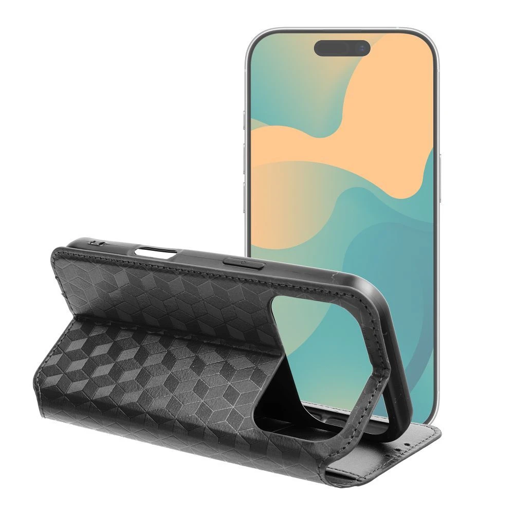 Flip case for iPhone 17 Cubic Book black