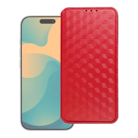 Flipové pouzdro Cubic Book pro Xiaomi Redmi Note 15 Pro 5G, červená
