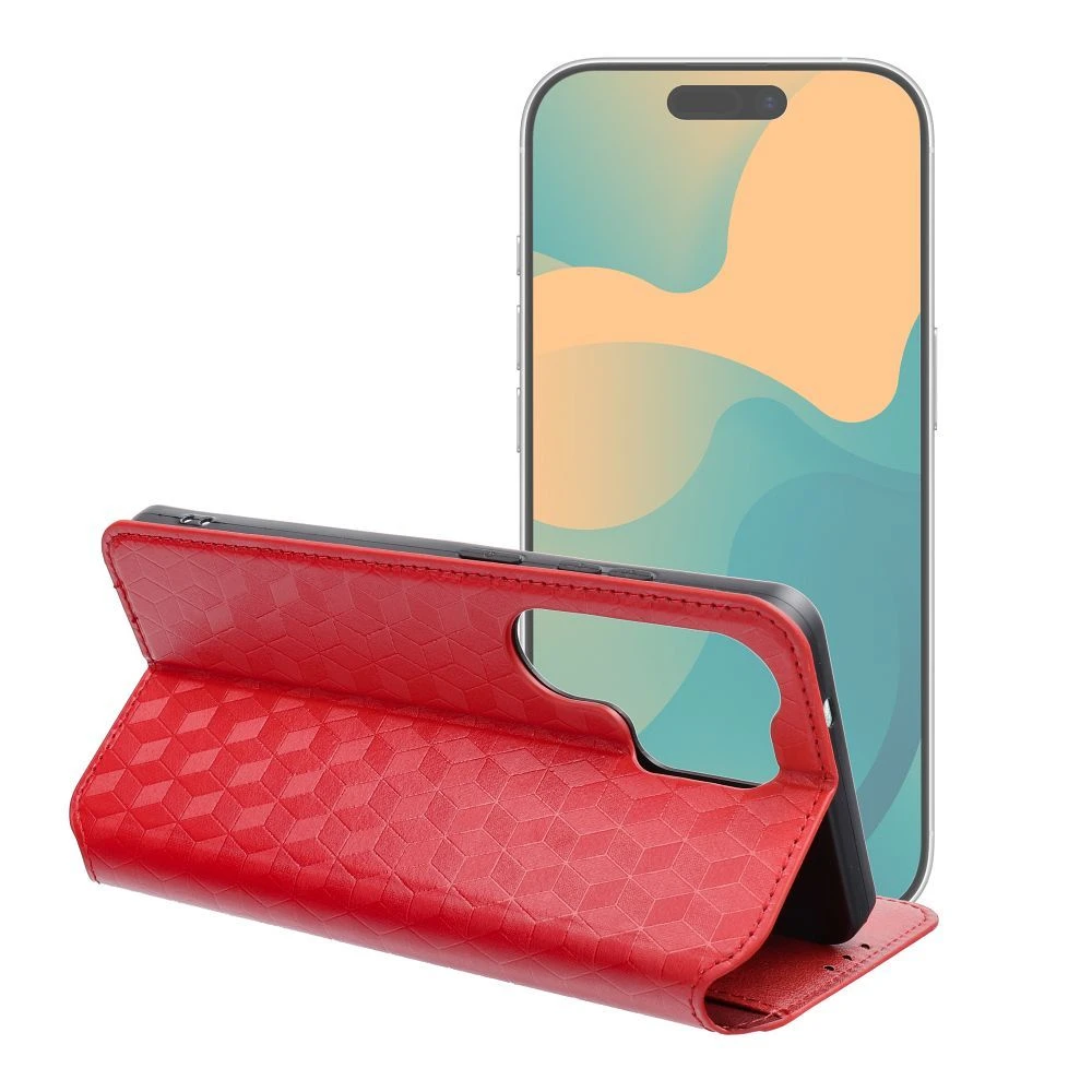 Flip case for Xiaomi Redmi NOTE 15 PRO 5G Cubic Book red