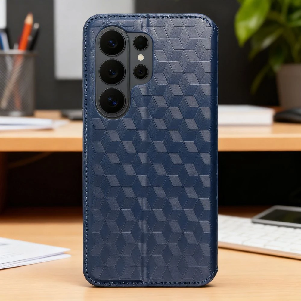 Flip case for Samsung A57 Cubic Book blue