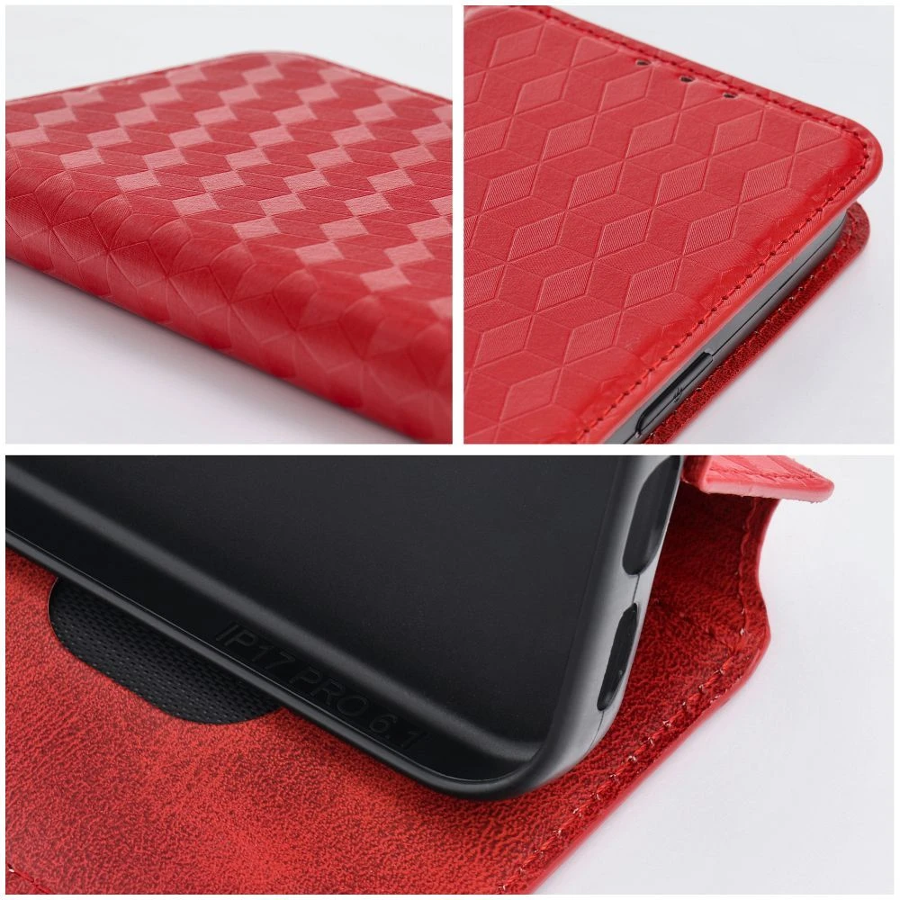 Flip case for Xiaomi Redmi NOTE 15 5G Cubic Book red