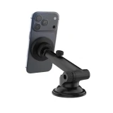 Magnetický držák FIXED MagCircle XL s přísavkou na sklo nebo palubní desku a podporou MagSafe, černý