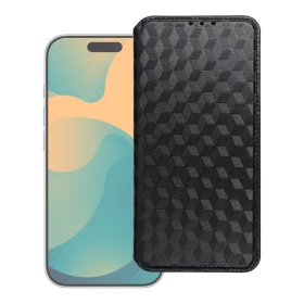 Flipové pouzdro Cubic Book pro Samsung Galaxy A57, černá