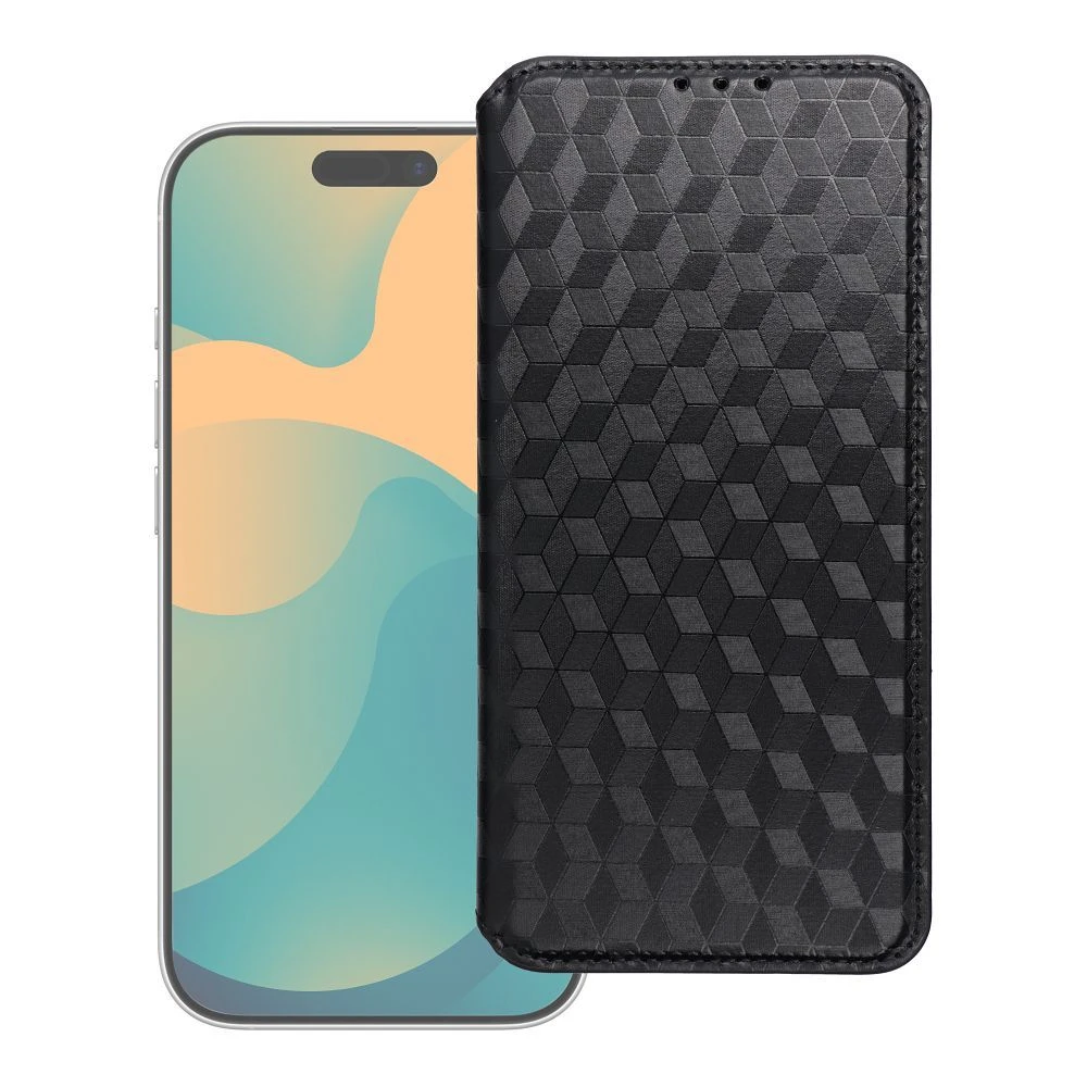 Flipové pouzdro Cubic Book pro Samsung Galaxy A57, černá