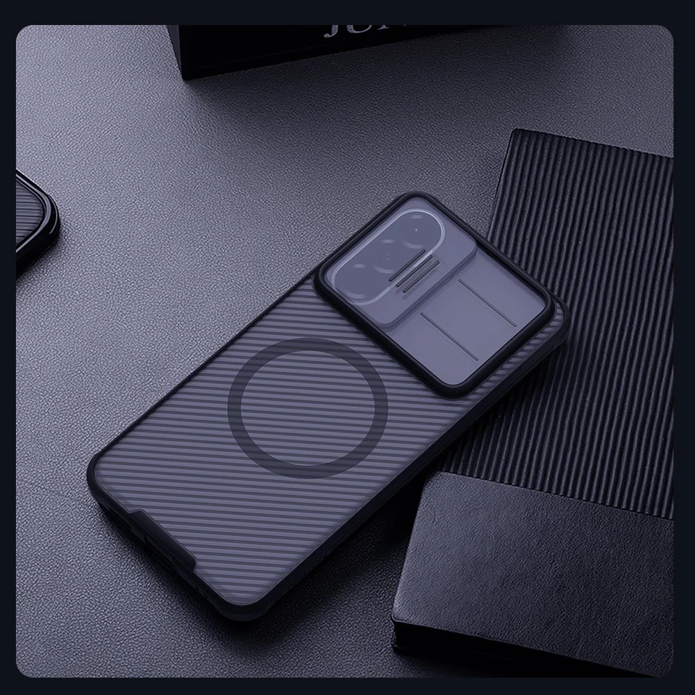 Nillkin CamShield PRO Magnetic Zadní Kryt pro Samsung Galaxy A57 Transparent Black