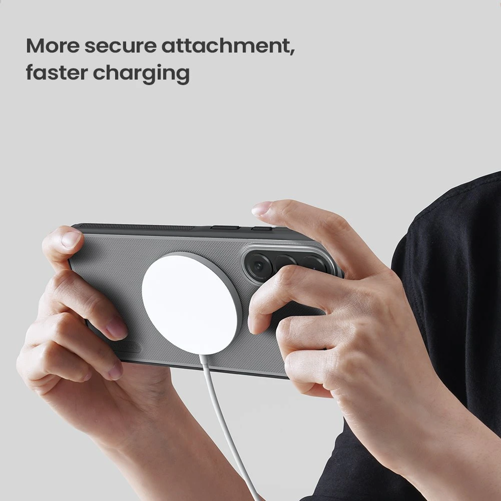 Nillkin Super Frosted PRO Magnetic Zadní Kryt pro Samsung Galaxy A57 Transparent Black