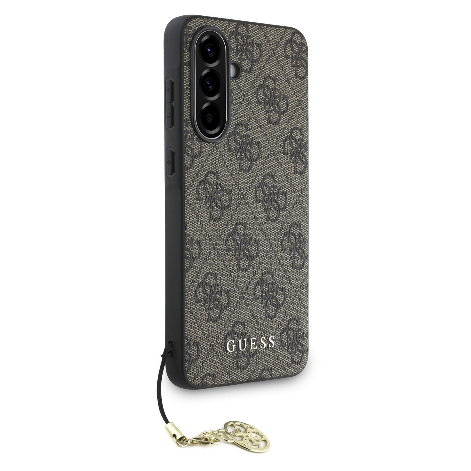 Zadní kryt Guess 4G Charm pro Samsung Galaxy A57, hnědá