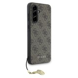 Zadní kryt Guess 4G Charm pro Samsung Galaxy A37, hnědá