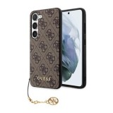 Zadní kryt Guess 4G Charm pro Samsung Galaxy A37, hnědá