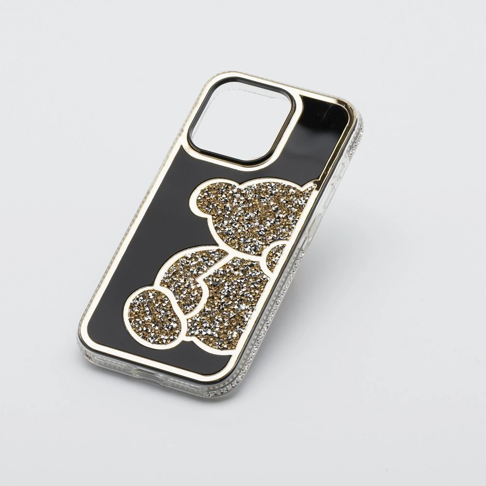 Case for iPhone 16 Teddy Bear gold