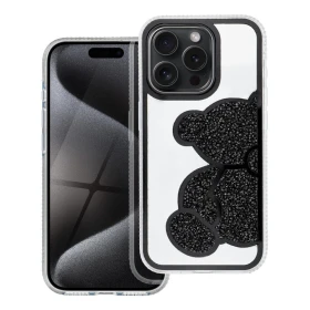 Zadní kryt TEDDY BEAR Case pro Apple iPhone 16 Pro, černá