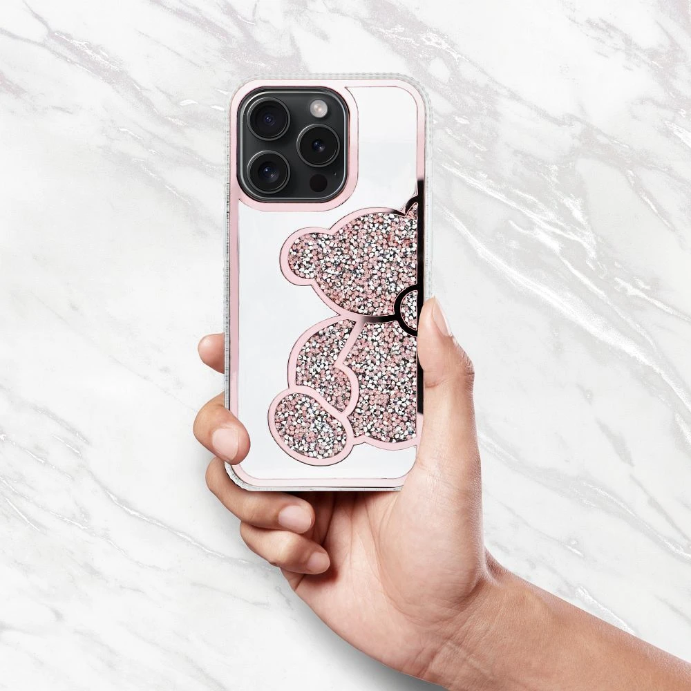 Case for iPhone 16 PRO Teddy Bear pink