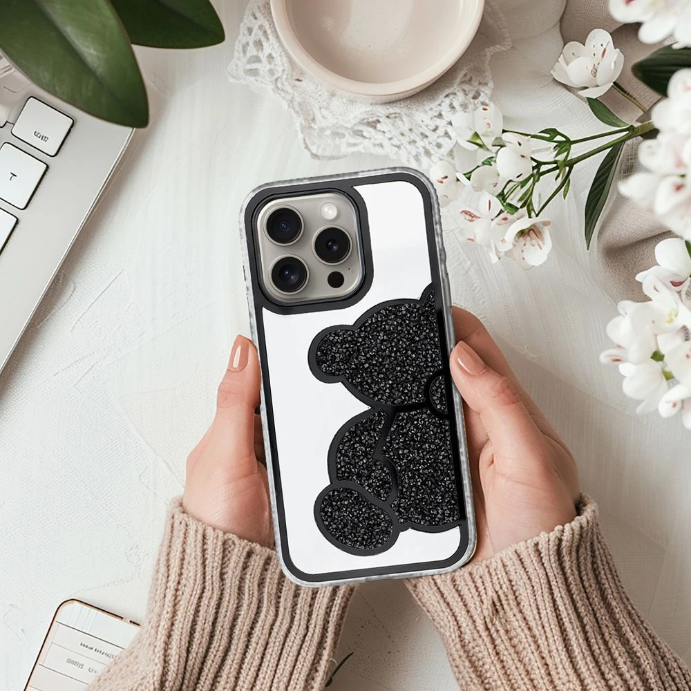 Case for iPhone 16 PRO MAX Teddy Bear black
