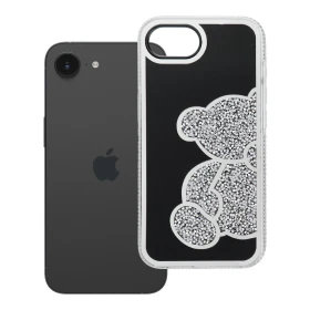 Zadní kryt TEDDY BEAR Case pro Apple iPhone 16e / 17e, stříbrná