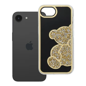 Zadní kryt TEDDY BEAR Case pro Apple iPhone 16e / 17e, zlatá