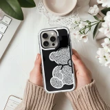 Case for iPhone 17 PRO Teddy Bear silver