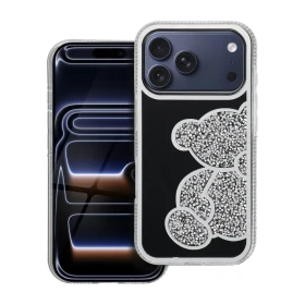 Zadní kryt TEDDY BEAR Case pro Apple iPhone 17 Pro, stříbrná