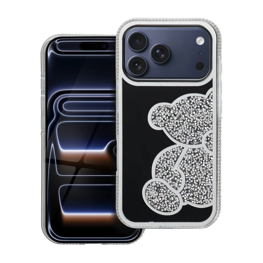 Case for iPhone 17 PRO Teddy Bear silver