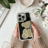 Case for iPhone 17 PRO MAX Teddy Bear gold