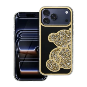 Zadní kryt TEDDY BEAR Case pro Apple iPhone 17 Pro Max, zlatá