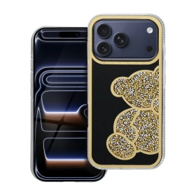 Zadní kryt TEDDY BEAR Case pro Apple iPhone 17 Pro, zlatá