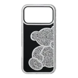 Case for iPhone 17 PRO MAX Teddy Bear silver