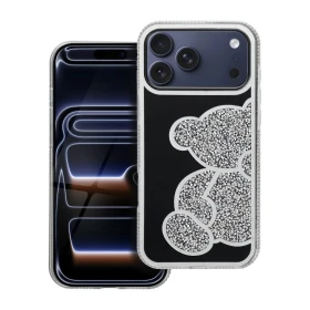 Zadní kryt TEDDY BEAR Case pro Apple iPhone 17 Pro Max, stříbrná