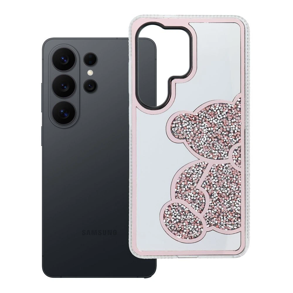 Zadní kryt TEDDY BEAR Case pro Samsung Galaxy S26 Ultra, růžová