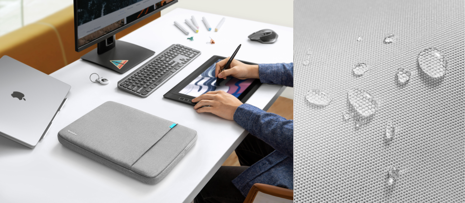 Pouzdro tomtoc Sleeve Kit - 14" MacBook Pro, tmavě šedá (obrázek 3)