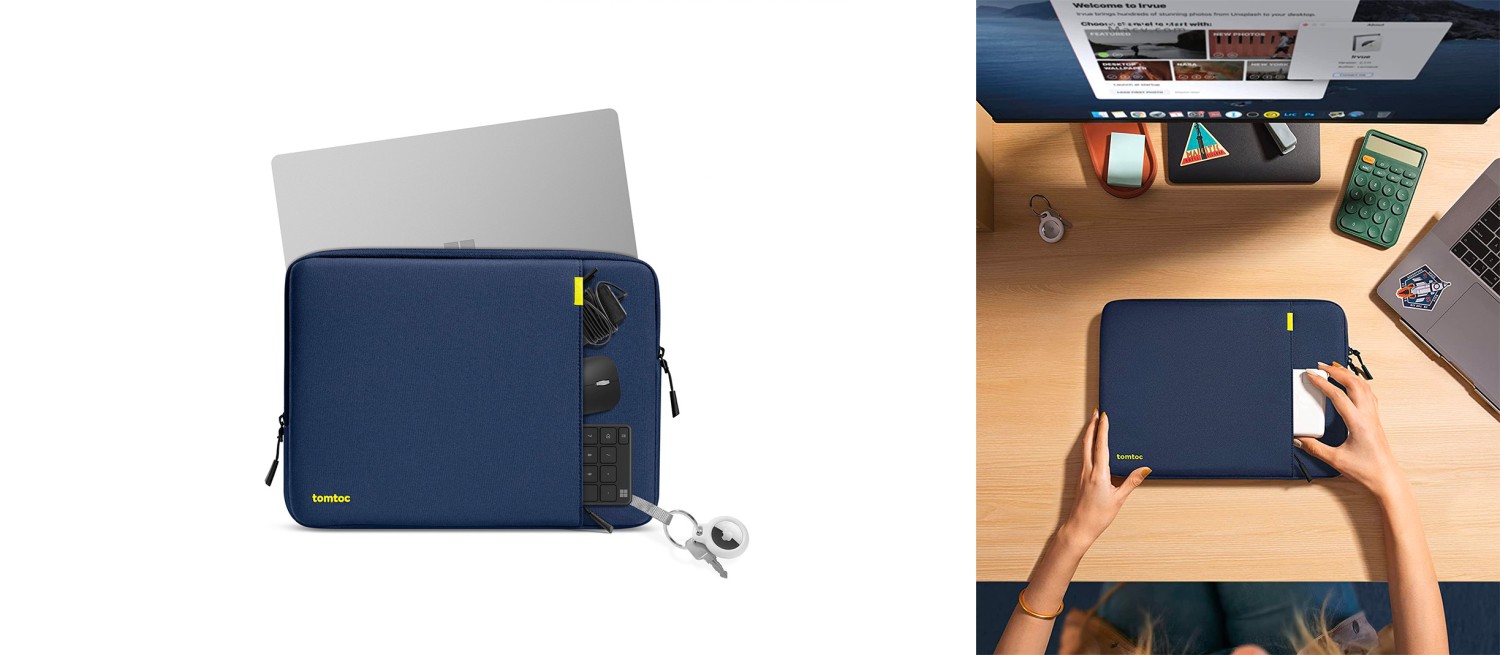 Pouzdro tomtoc Sleeve - 14" MacBook Pro, tmavě modrá (obrázek 3)