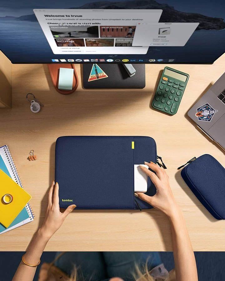 Pouzdro tomtoc Sleeve Kit - 16" MacBook Pro/ 15,3“ MacBook Air, námořní modrá (obrázek 7)
