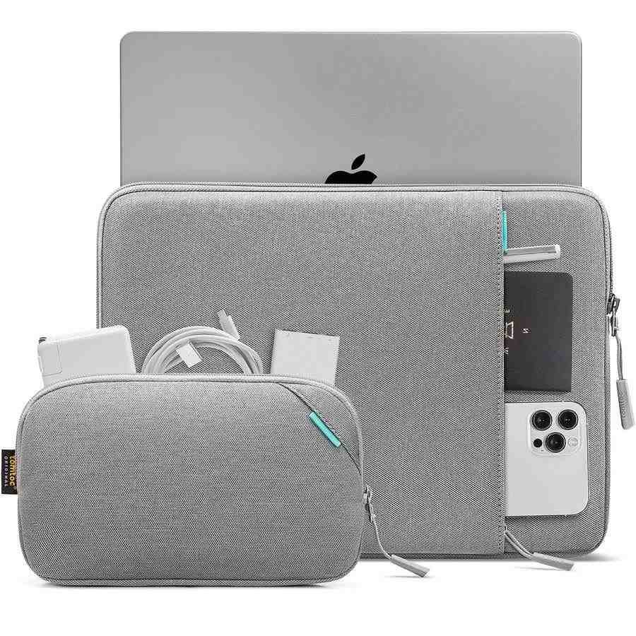 Pouzdra tomtoc Sleeve Kit - 13" MacBook Pro / Air, šedá (obrázek 4)
