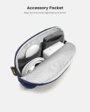 Pouzdro tomtoc Sleeve Kit - 14" MacBook Pro / Air, námořní modrá
