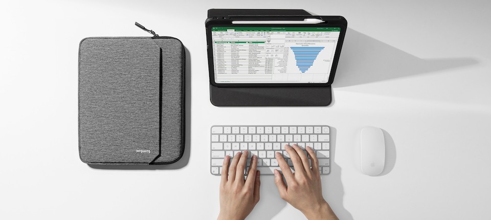 Pouzdro tomtoc Sleeve - 10,9" iPad / 11" iPad Pro, šedá (obrázek 5)