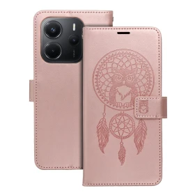 Flipové pouzdro MEZZO Book case pro Xiaomi Redmi Note 15 5G, dreamcatcher rose gold