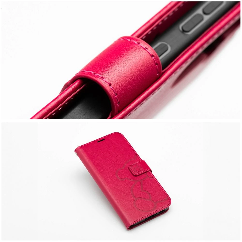 Flipové pouzdro MEZZO Book case pro Samsung Galaxy A57 5G, teddy bear magenta (obrázek 4)