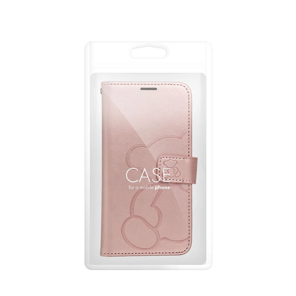 Flipové pouzdro MEZZO Book case pro Samsung Galaxy A57 5G, teddy bear rose gold (obrázek 6)
