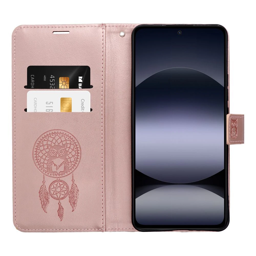 Flipové pouzdro MEZZO Book case pro Samsung Galaxy A57 5G, dreamcatcher rose gold (obrázek 3)