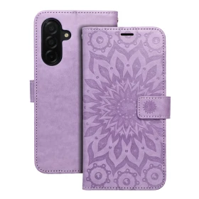 Flipové pouzdro MEZZO Book case pro Samsung Galaxy A57 5G, mandala purple