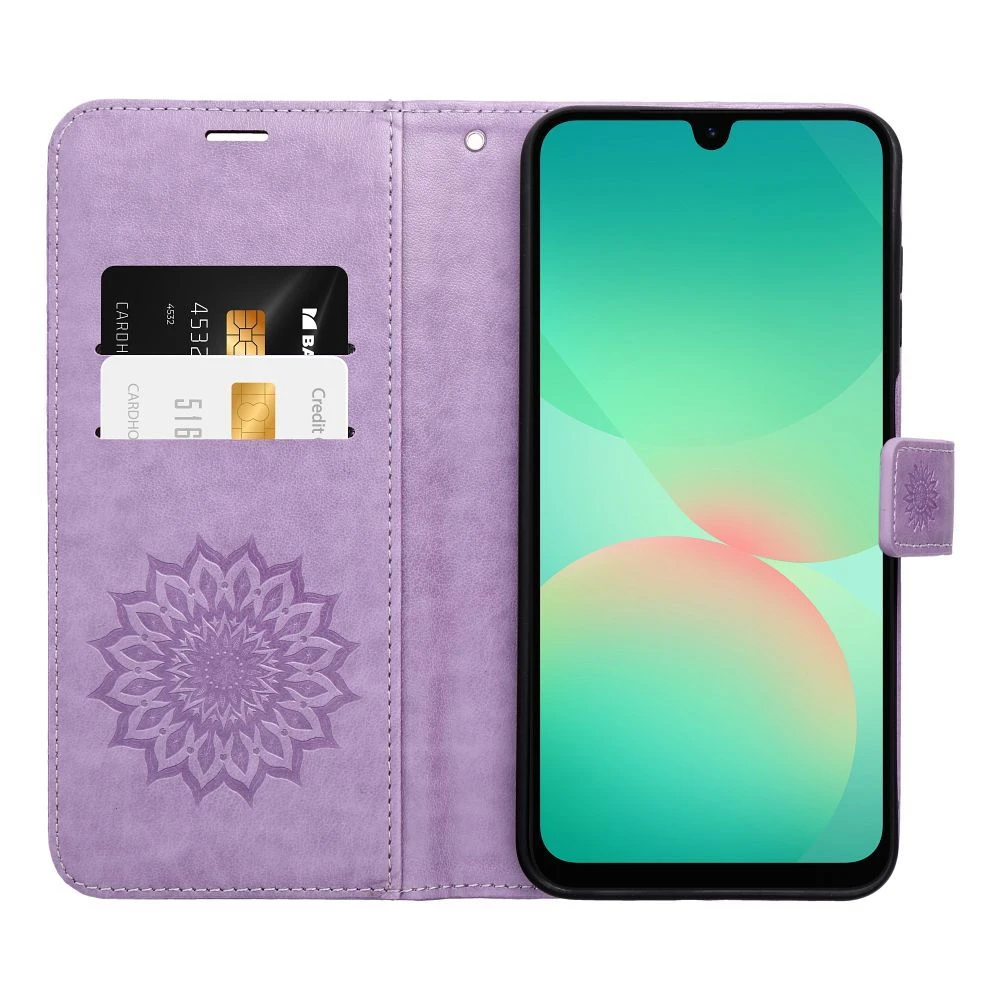Flipové pouzdro MEZZO Book case pro Samsung Galaxy A57 5G, mandala purple (obrázek 3)