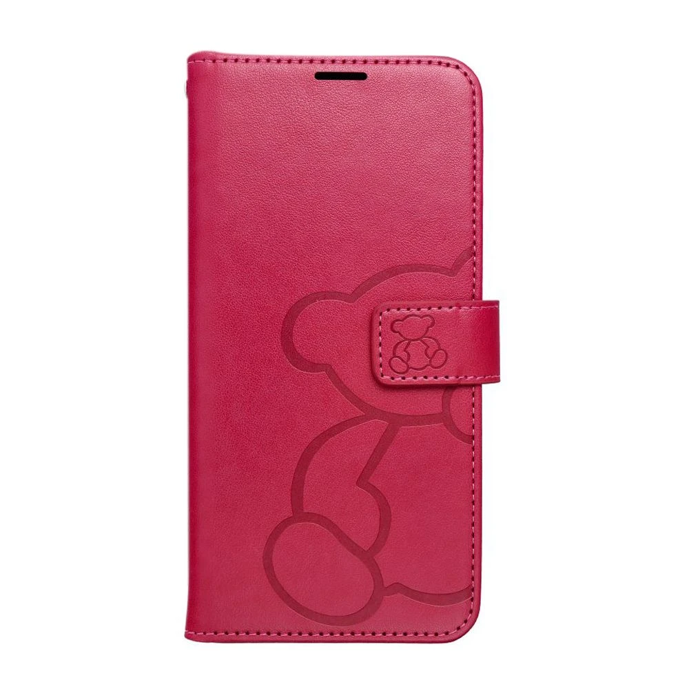 Flipové pouzdro MEZZO Book case pro Samsung Galaxy S26 Edge, teddy bear magenta