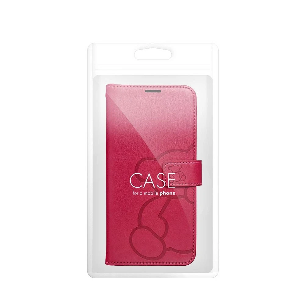 Flipové pouzdro MEZZO Book case pro Samsung Galaxy S26 Edge, teddy bear magenta (obrázek 4)