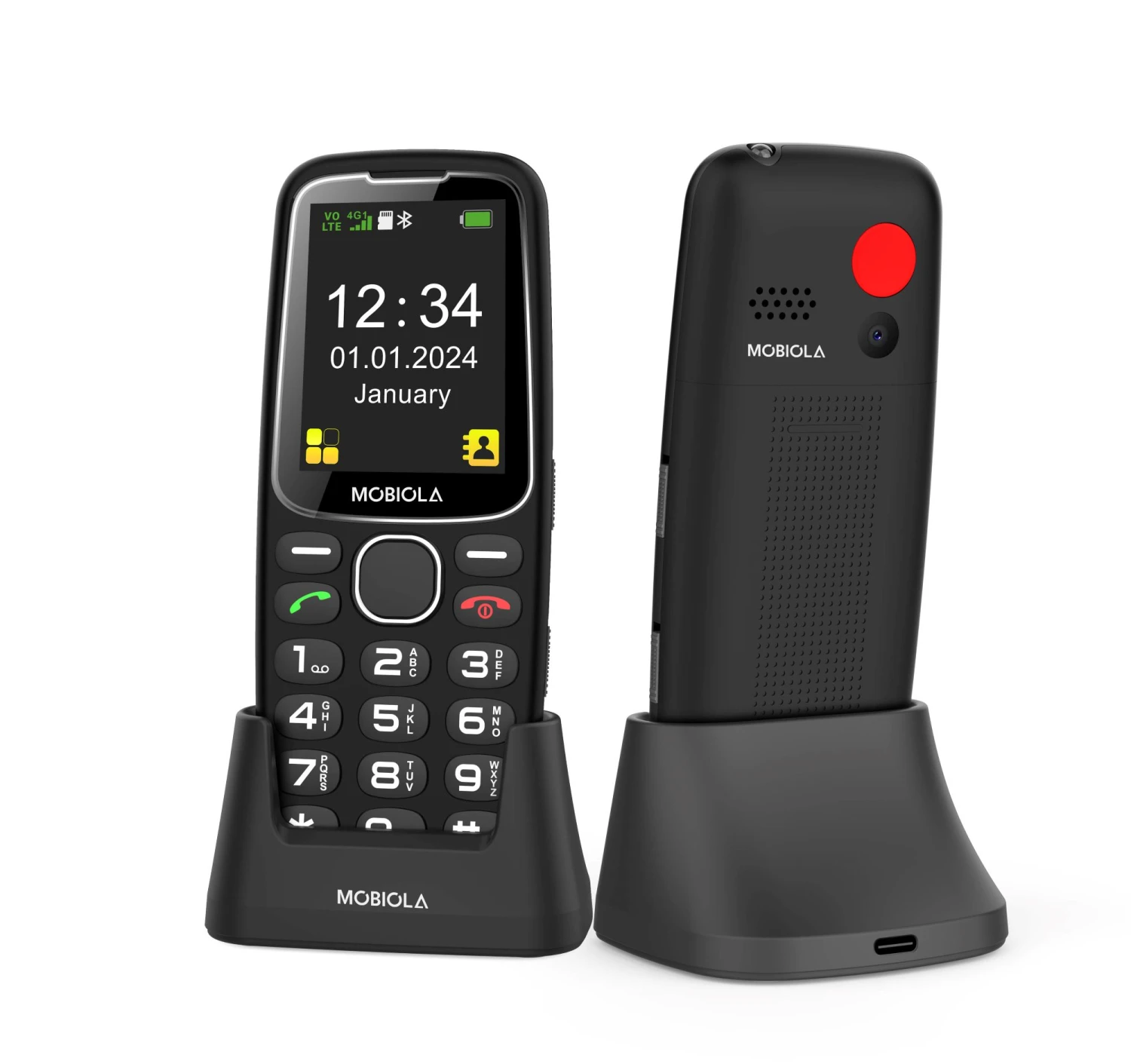 MOBIOLA MB4120 4G, černá