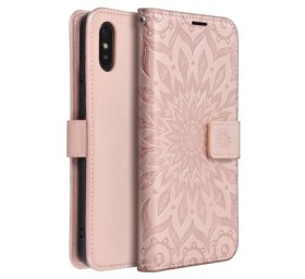 Flipové pouzdro MEZZO Book case pro Samsung Galaxy S26, mandala rose gold
