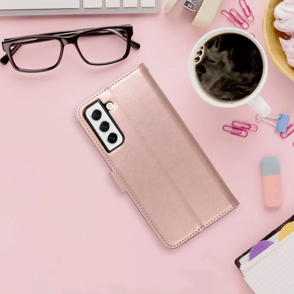 Flipové pouzdro MEZZO Book case pro Samsung Galaxy S26+, mandala rose gold (obrázek 9)