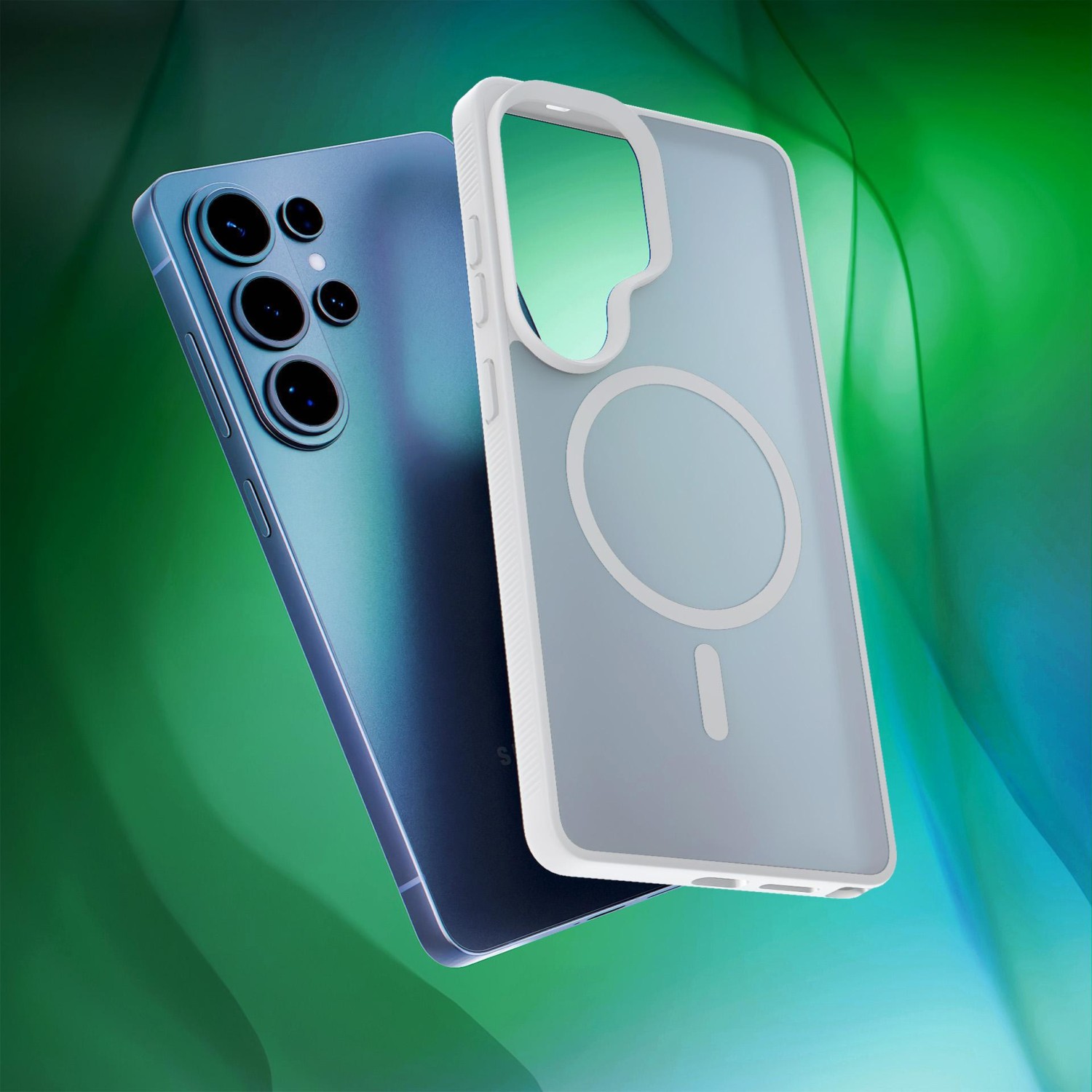 3mk ochranné pouzdro Smoke MagCase pro Samsung Galaxy S26 Ultra, bílá