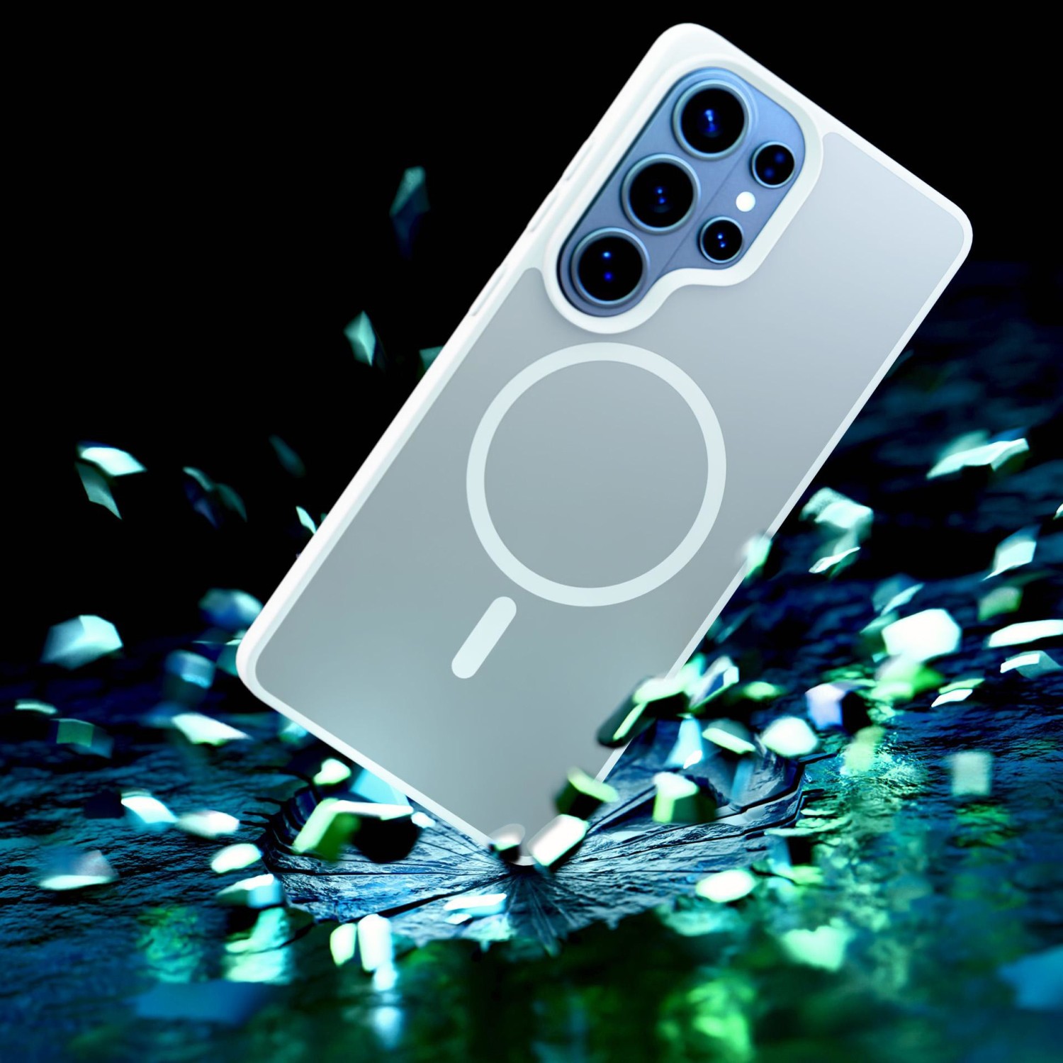 3mk ochranné pouzdro Smoke MagCase pro Samsung Galaxy S26 Ultra, bílá