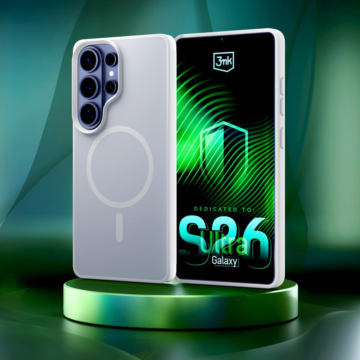 3mk ochranné pouzdro Smoke MagCase pro Samsung Galaxy S26 Ultra, bílá