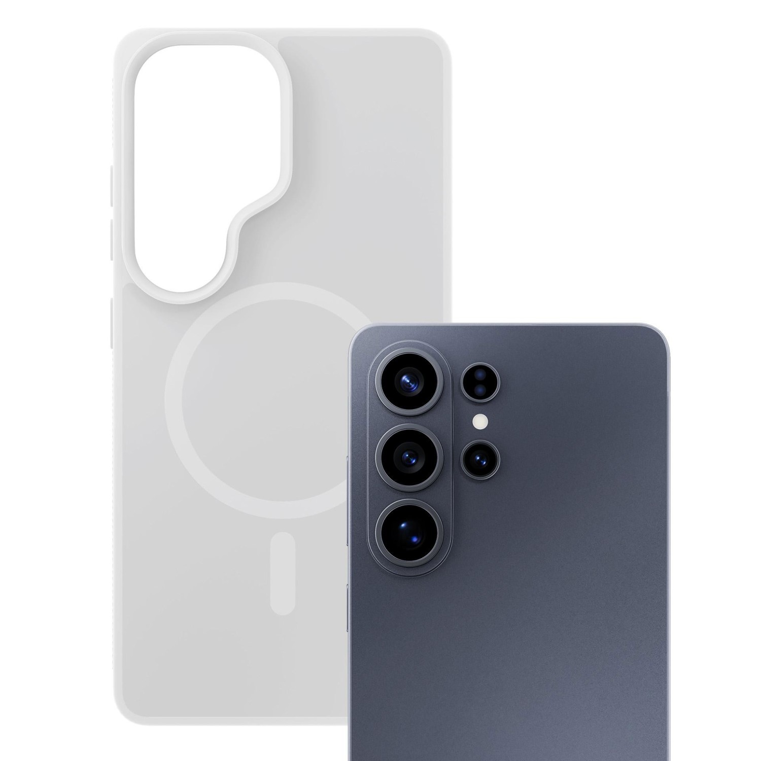 3mk ochranné pouzdro Smoke MagCase pro Samsung Galaxy S26, bílá